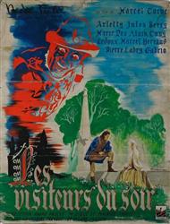 1942. Affiche originale pour le film Les Visiteurs du Soir, de Marcel Carné. Atelier porte de Clignancourt. Collection de l'artiste. (Ref  100)